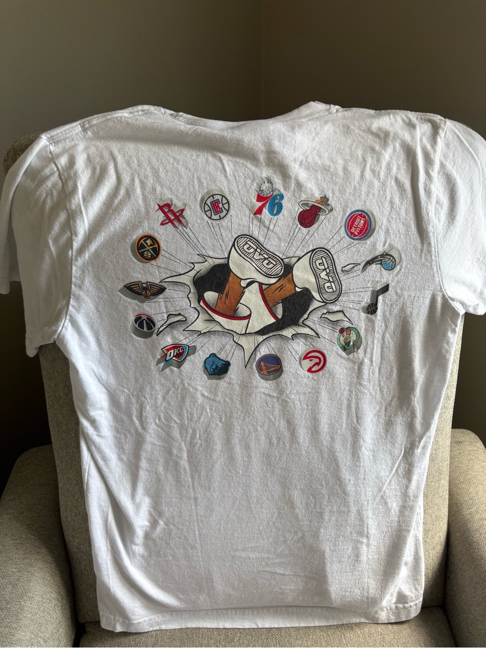 White NBA Team Logo Graphic T-Shirt
Octobers very own